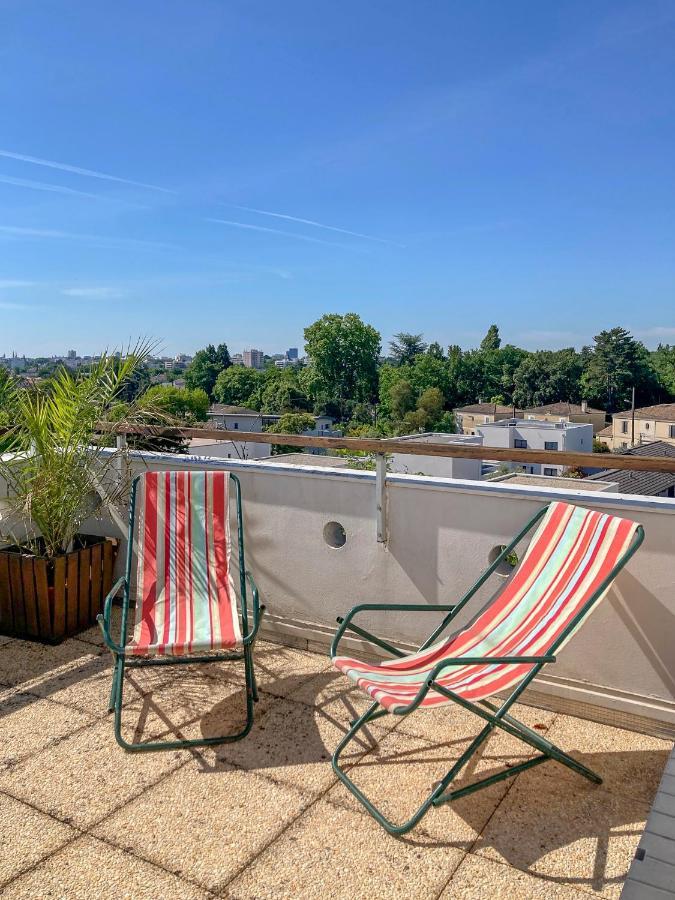 Proche Bordeaux Appartement 75 M2 Rooftop Bruges Esterno foto